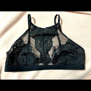 Black lace bralette